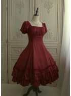 Faeries Daffodil First Waltz Square Neck Crushed Satin One Piece(Reservation/3 Colours/Full Payment Without Shipping)